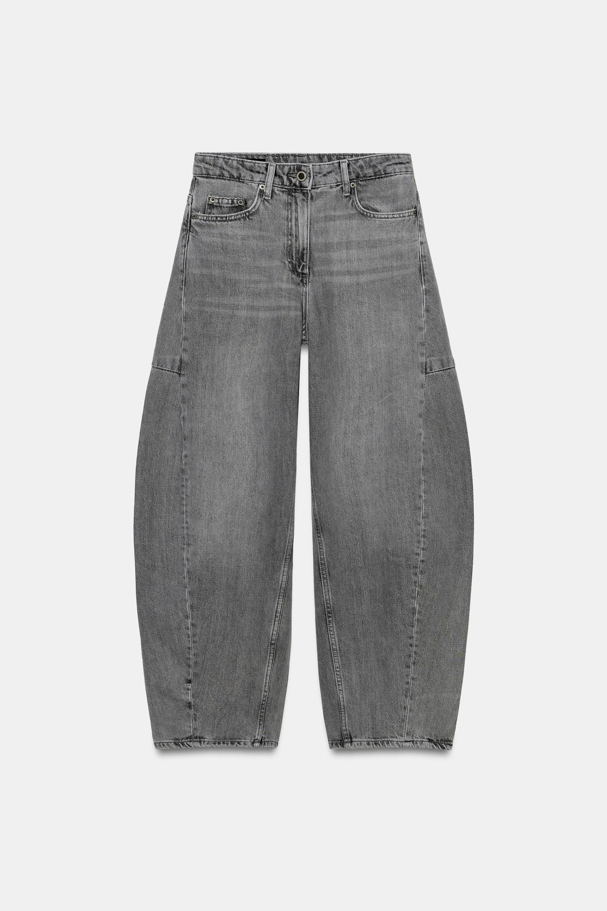 ZW COLLECTION MID-RISE ANKLE BALLOON JEANS